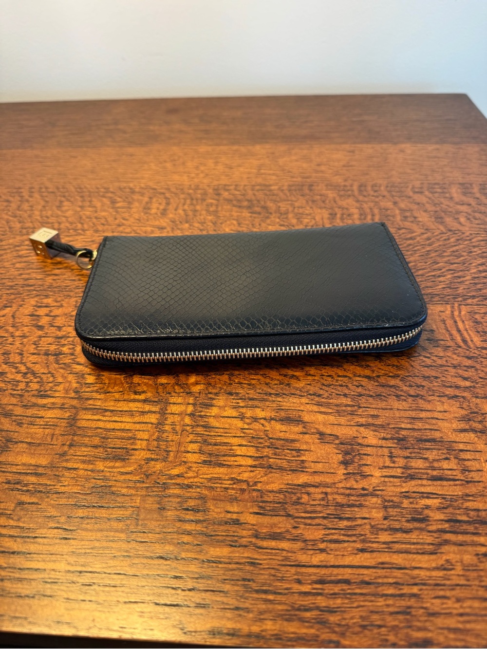 See By Chloe Snakeskin Embossed Leather Zip-Around Wallet - Picture 8 of 13